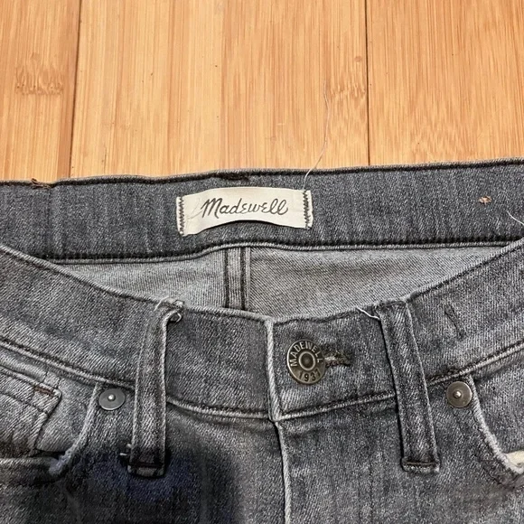 Madewell 9" High Riser Skinny Skinny Jeans Size 27 washed gray - Picture 4 of 7